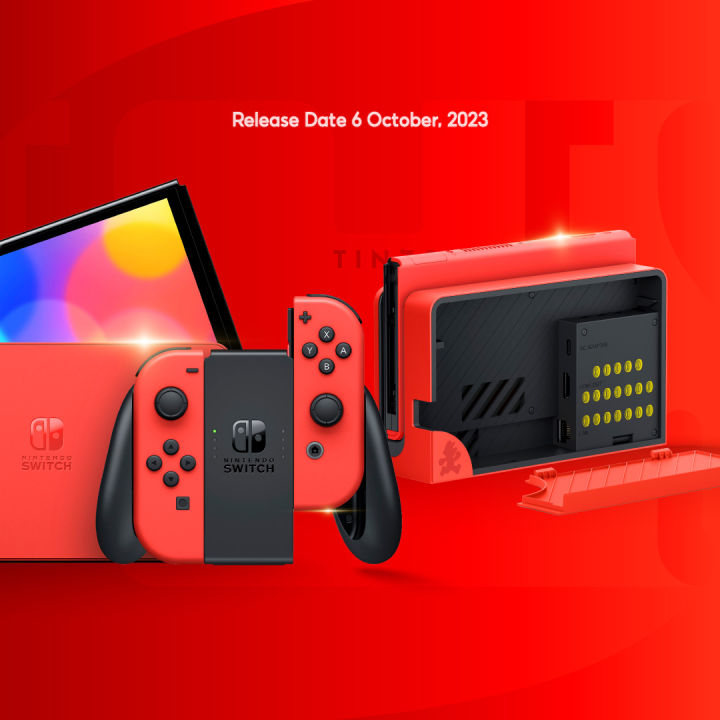Máy chơi game Nintendo Switch OLED Mario Red Edition