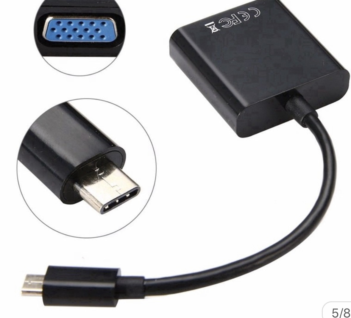 Cáp chuyển đổi Type C sang VGA