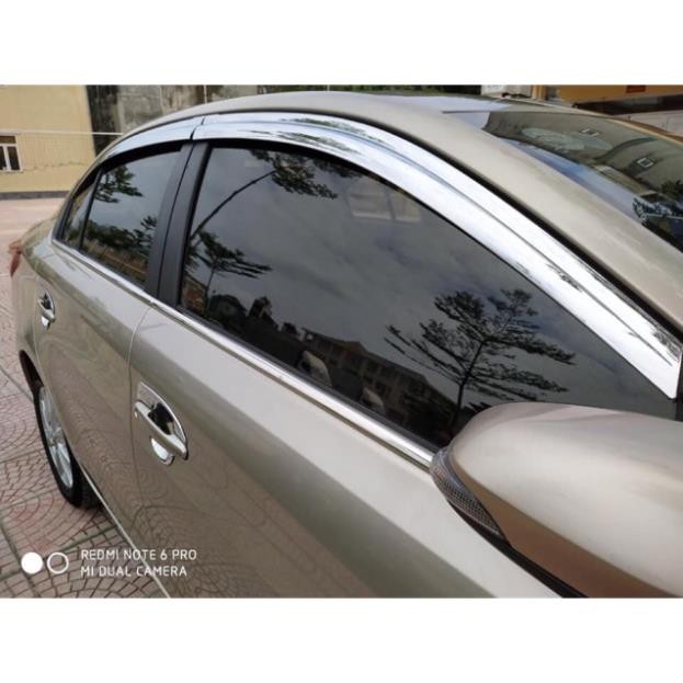 [Giảm 30%] Vè che mưa mạ chrome Vios 2014 - 2023