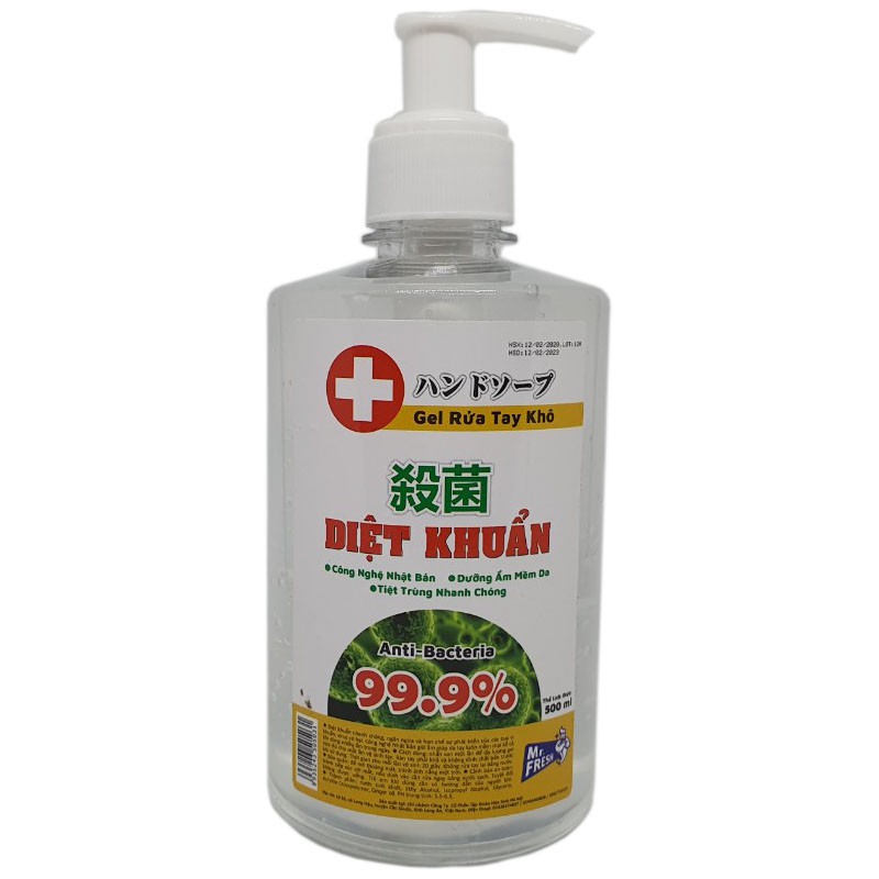 Gel rửa tay khô diệt khuẩn Mrfresh 500ml cao cấp