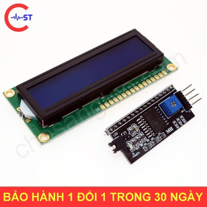 LCD 1602 5v Xanh Dương I2C