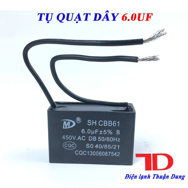 Tụ quạt dây các loại 1.0uf, 1.2uf, 2.5uf, 3uf, 3.5uf, 4uf, 6uf ; CAPA quạt