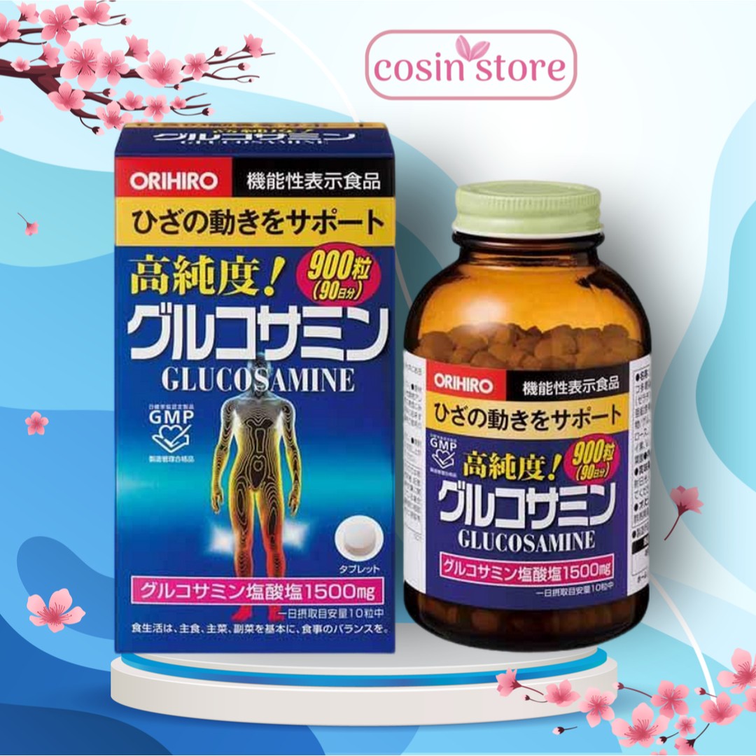 Viên uống bổ xương khớp Glucosamine Orihiro 900 viên - Hỗ trợ cải thiện sức khỏe xương khớp - Cosin Store