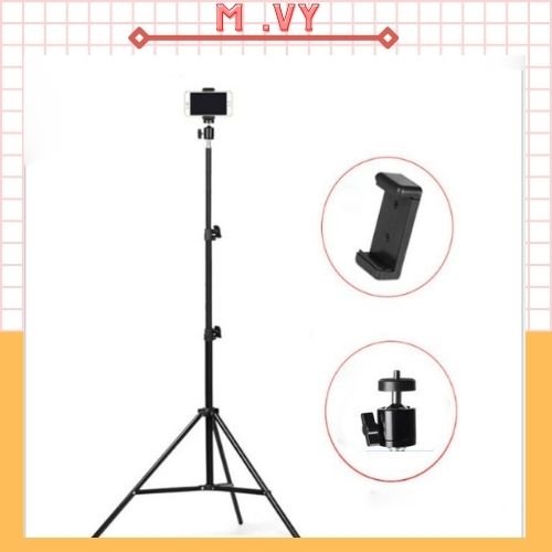Gậy livestream , quay tiktok ,quay video, chụp ảnh 3 chân bằng sắt dài 2m1