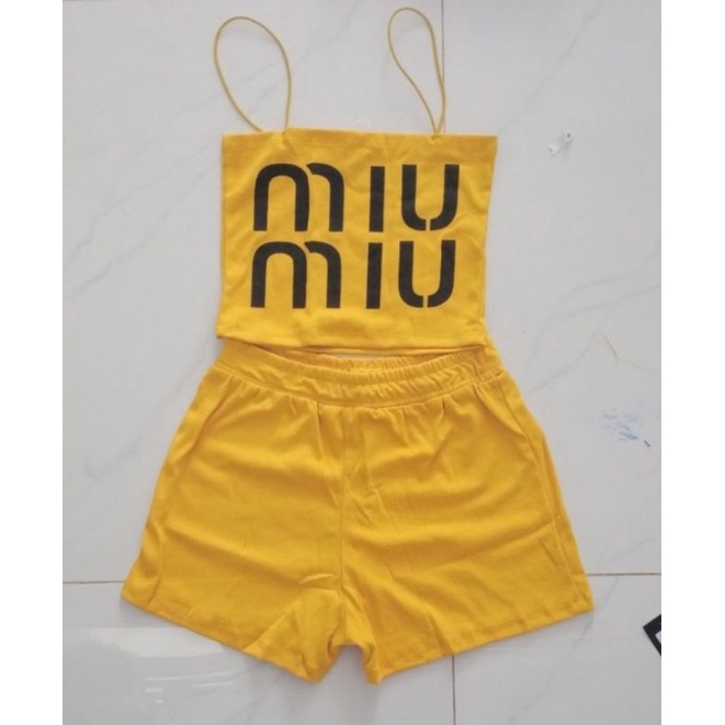 Sét bộ đùi 2 dây miu miu cực xinh.🎀