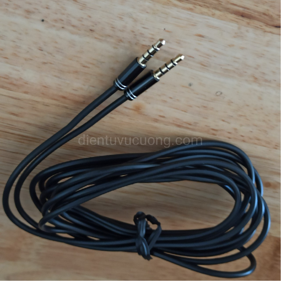 Dây 3.5mm 2 Đầu Đực 1 Đầu Xoay 180 độ ( Dài 1.5 Mét )