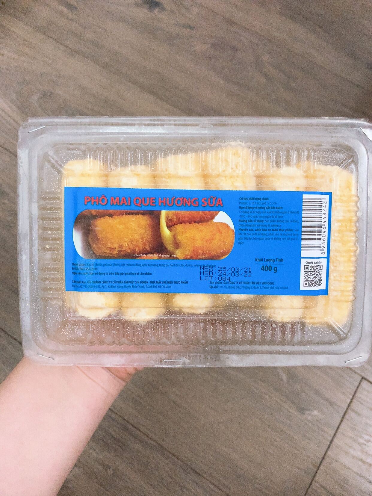 Phô mai que hương sữa 12 viên 400g
