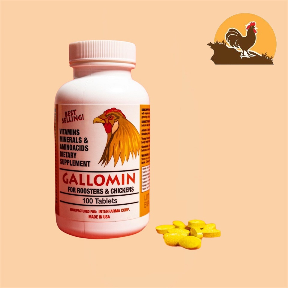 GALLOMIN dinh dưỡng dành cho gà đá 100 VIÊN