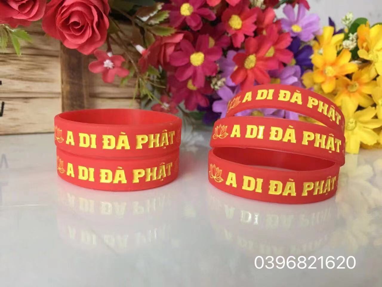 Vòng tay cao su A DI ĐÀ PHẬT