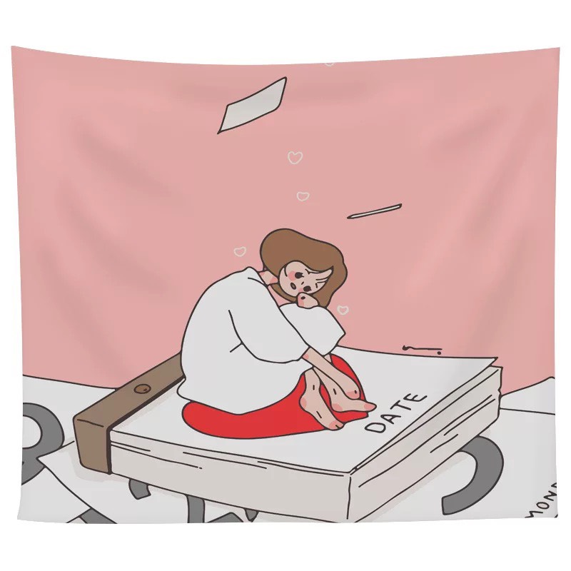 [HCM][20 MẪU] Tranh Vải Treo Tường Trang Trí Phòng SIZE 130x150cm Thảm Treo Tường Decor Phòng (Tặng Kèm Móc Treo Đinh Ghim Tường)