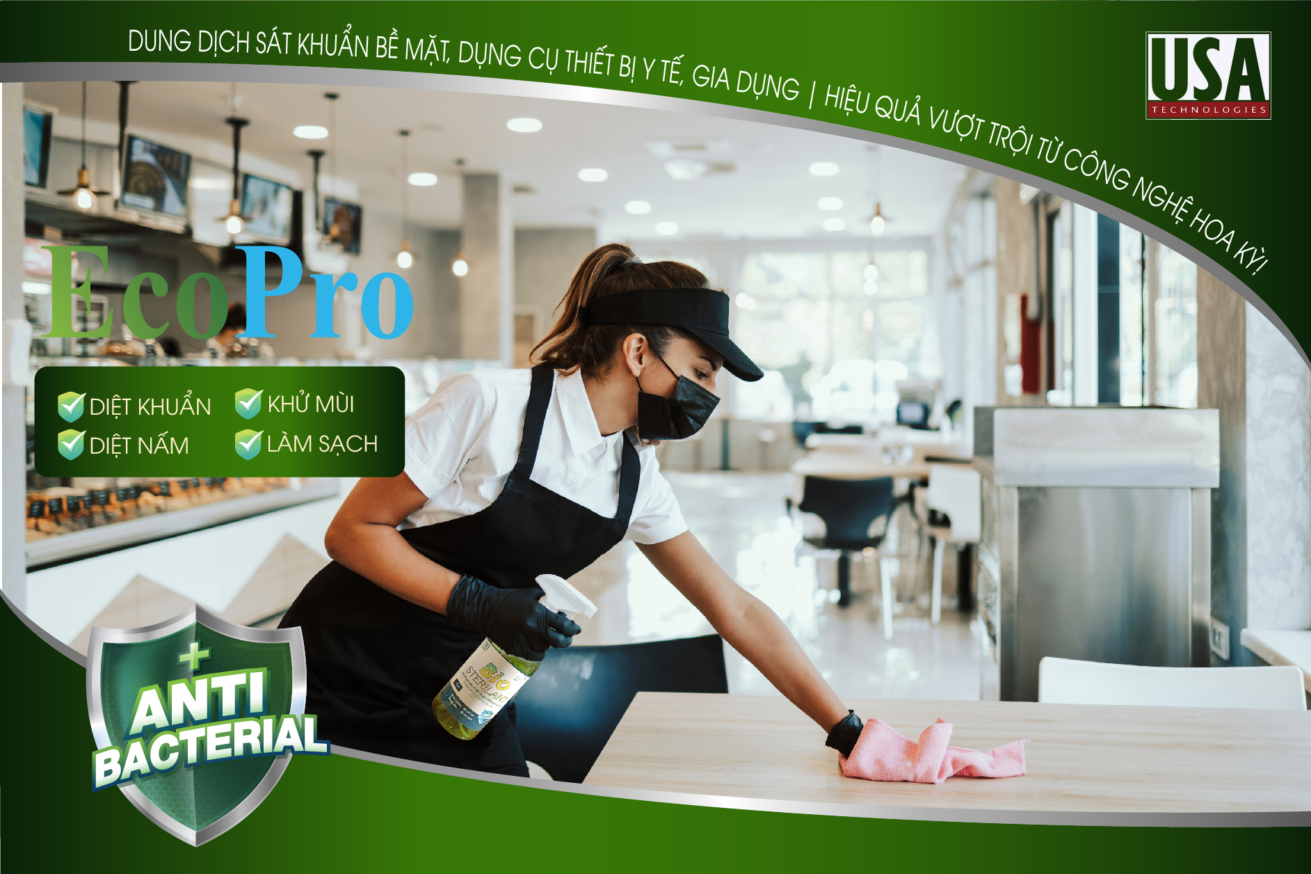 Dung dịch sát khuẩn, làm sạch đa năng ECoPro