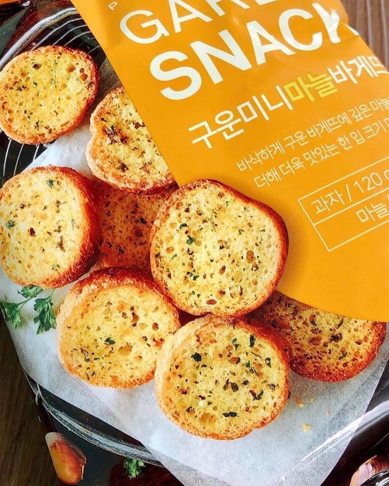Snack bánh mì bơ tỏi Samlip - Hàn Quốc 120gr