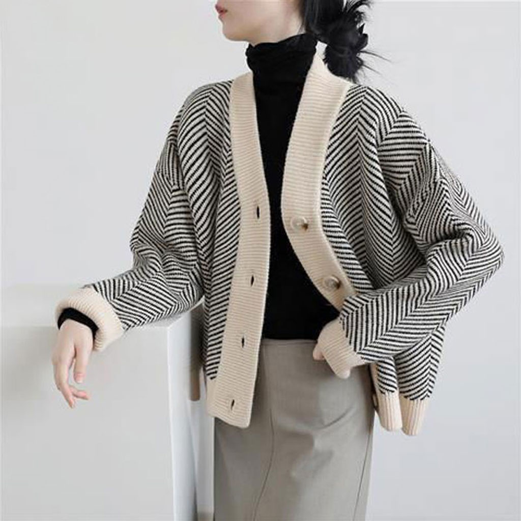 Áo khoác len, áo cadigan len thời trang AK-014a