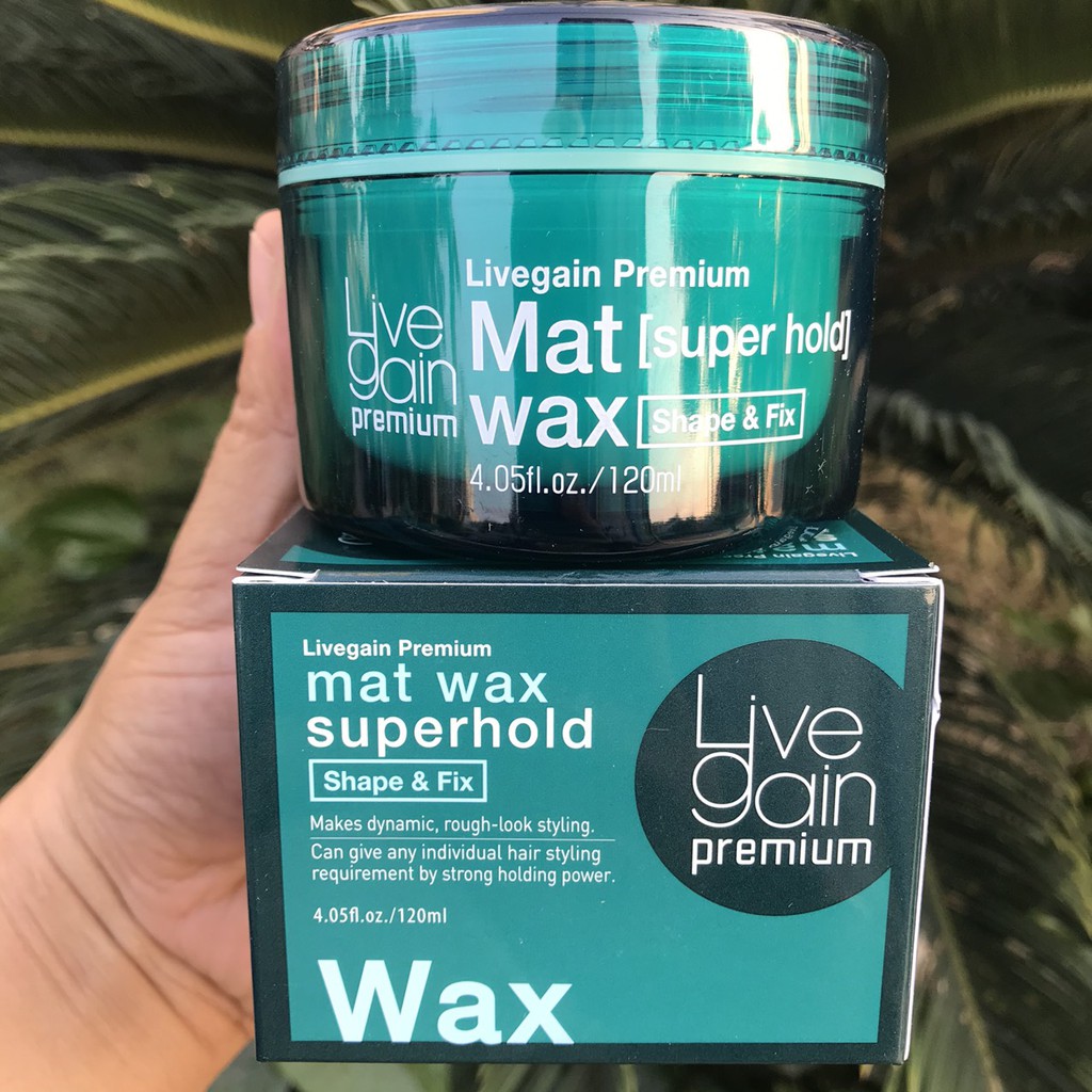 Wax cứng tóc LiveGain Super Hold xanh 120g
