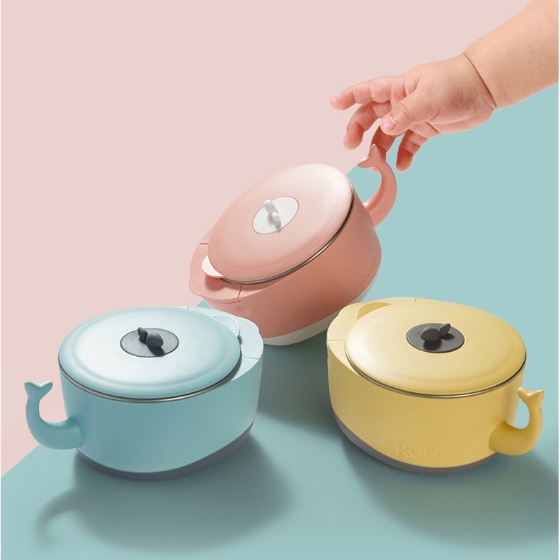 Bộ Dụng Cụ Ăn Dặm Giữ Nhiệt Cho Bé - KUB