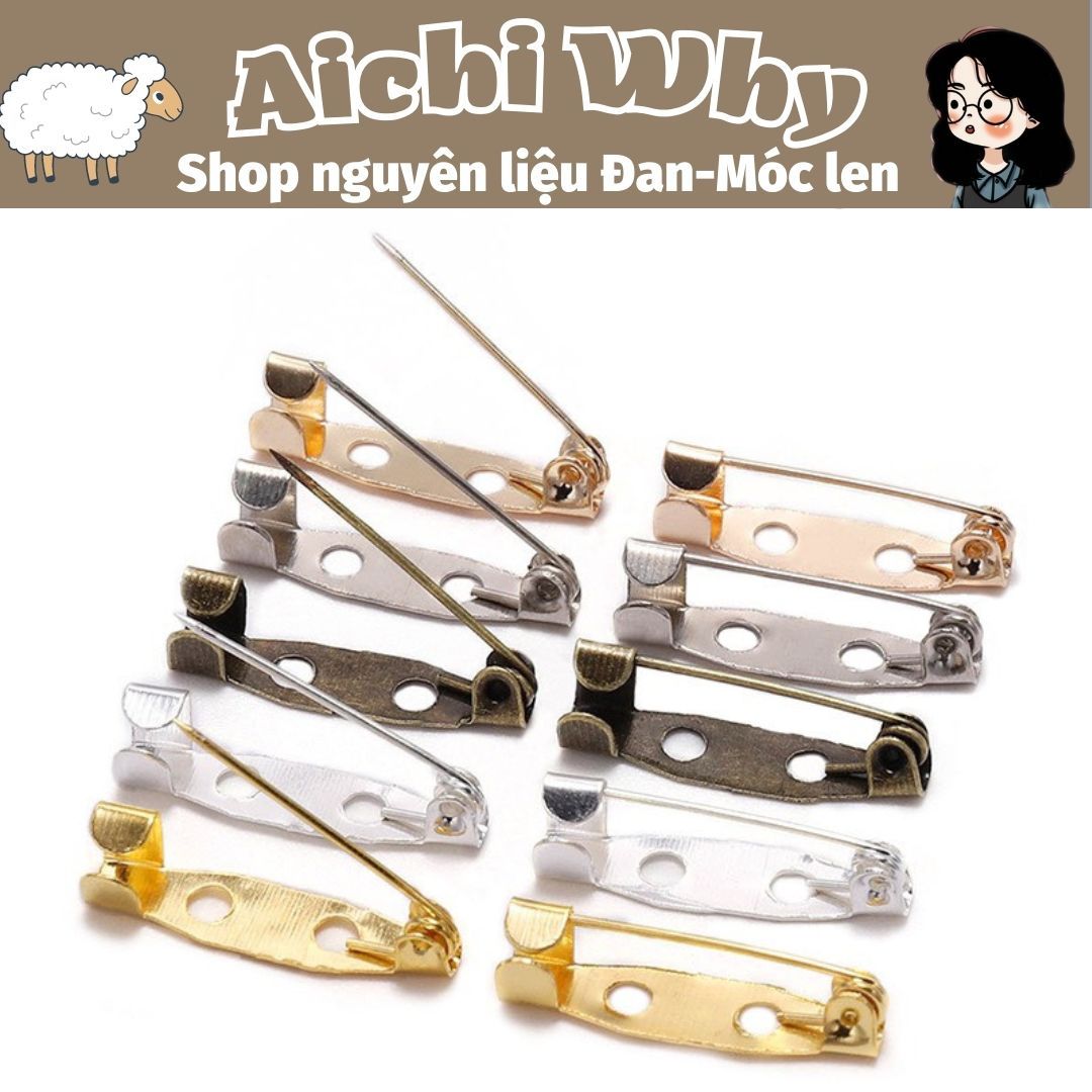 Gim cài áo (10 cái) 25mm - Dụng cụ Hamdmade