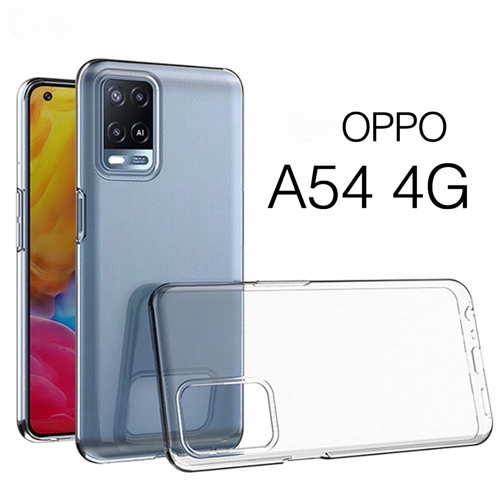 Ốp dẻo trong suốt cho Oppo A54 4G (Hàng loại A)