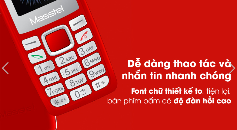 Điện thoại Masstel IZI 120 - Chính hãng (bảo hành 12 tháng)