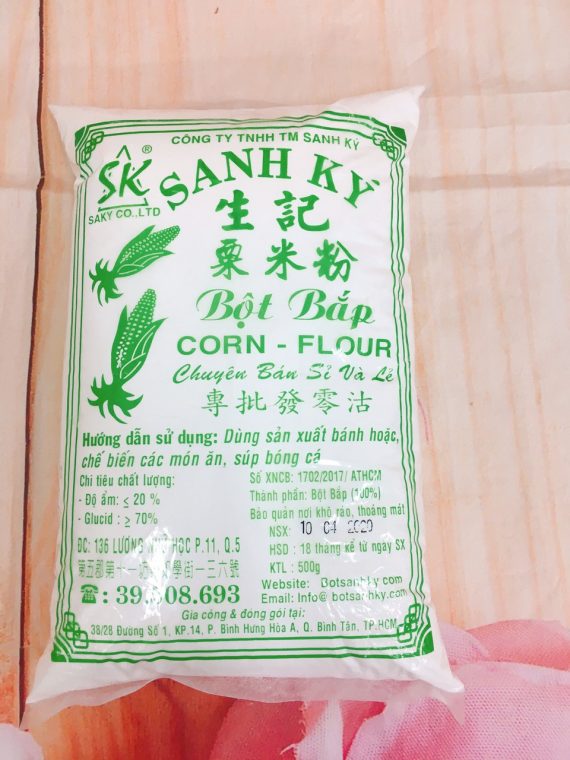 Bột bắp sanh ký 500gr
