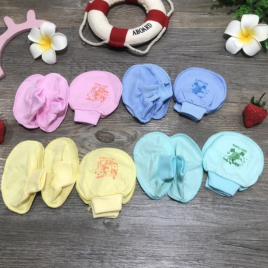 2 Set Bao tay chân sơ sinh Minh Hoàng