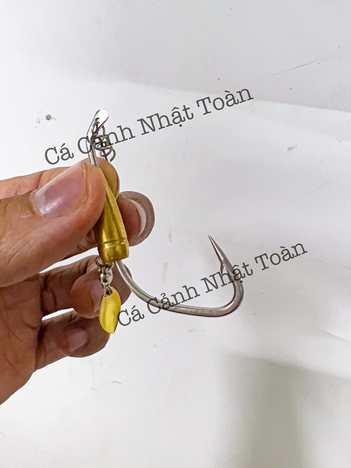 LƯỠI MỐC MỒI MỀM CÂU CÁ CHÌ ĐỒNG AR15 5CM