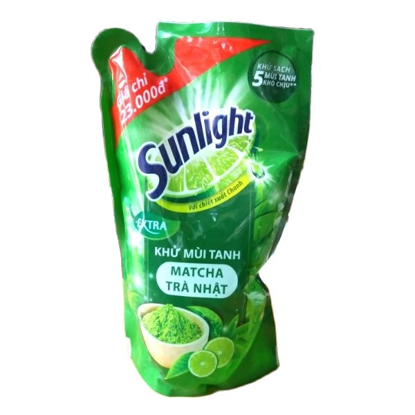 Nước rửa chén Sunlight Trà Xanh túi 750g