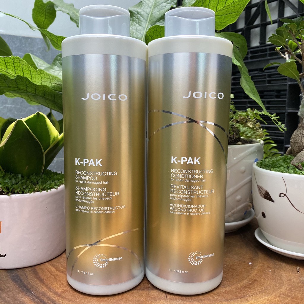 Cặp gội xả phục hồi tóc hư tổn Joico K-Pak Reconstructing 1000mlx2
