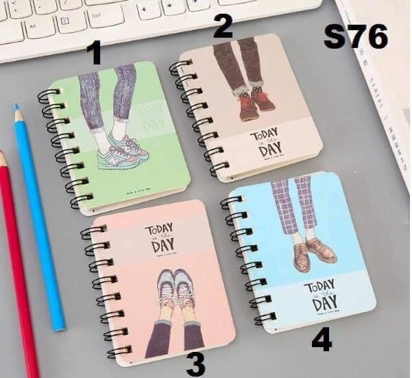 Sổ note lò xo nhiều mẫu dễ thương