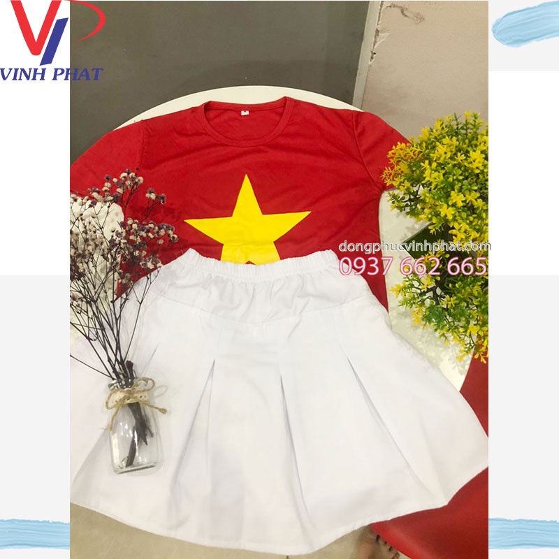 Set áo len đỏ + váy trắng Hàn Quốc - Bộ | ThờiTrangNữ.vn