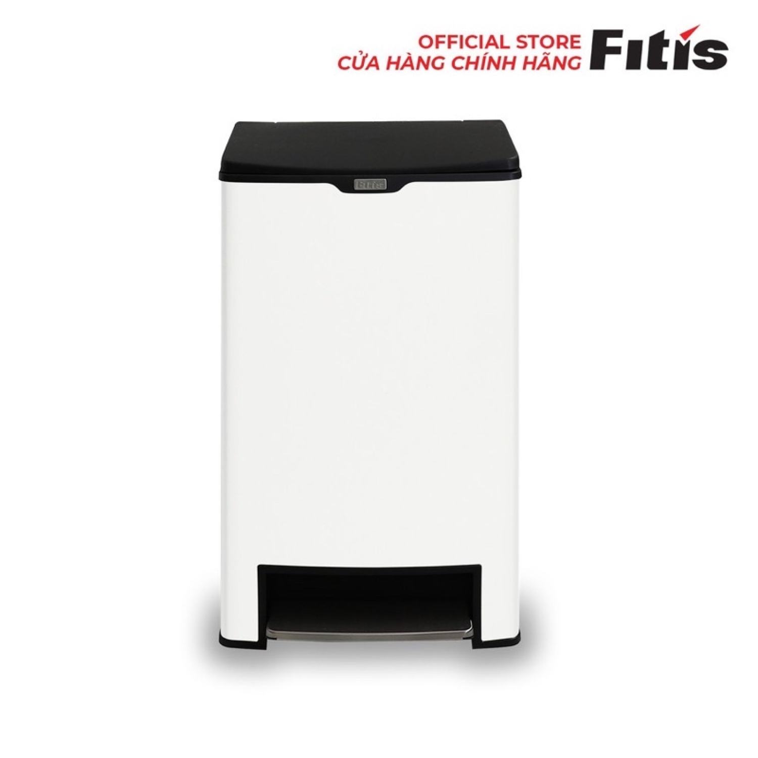 Thùng rác fitis vuông đạp cao trắng - spl2-904