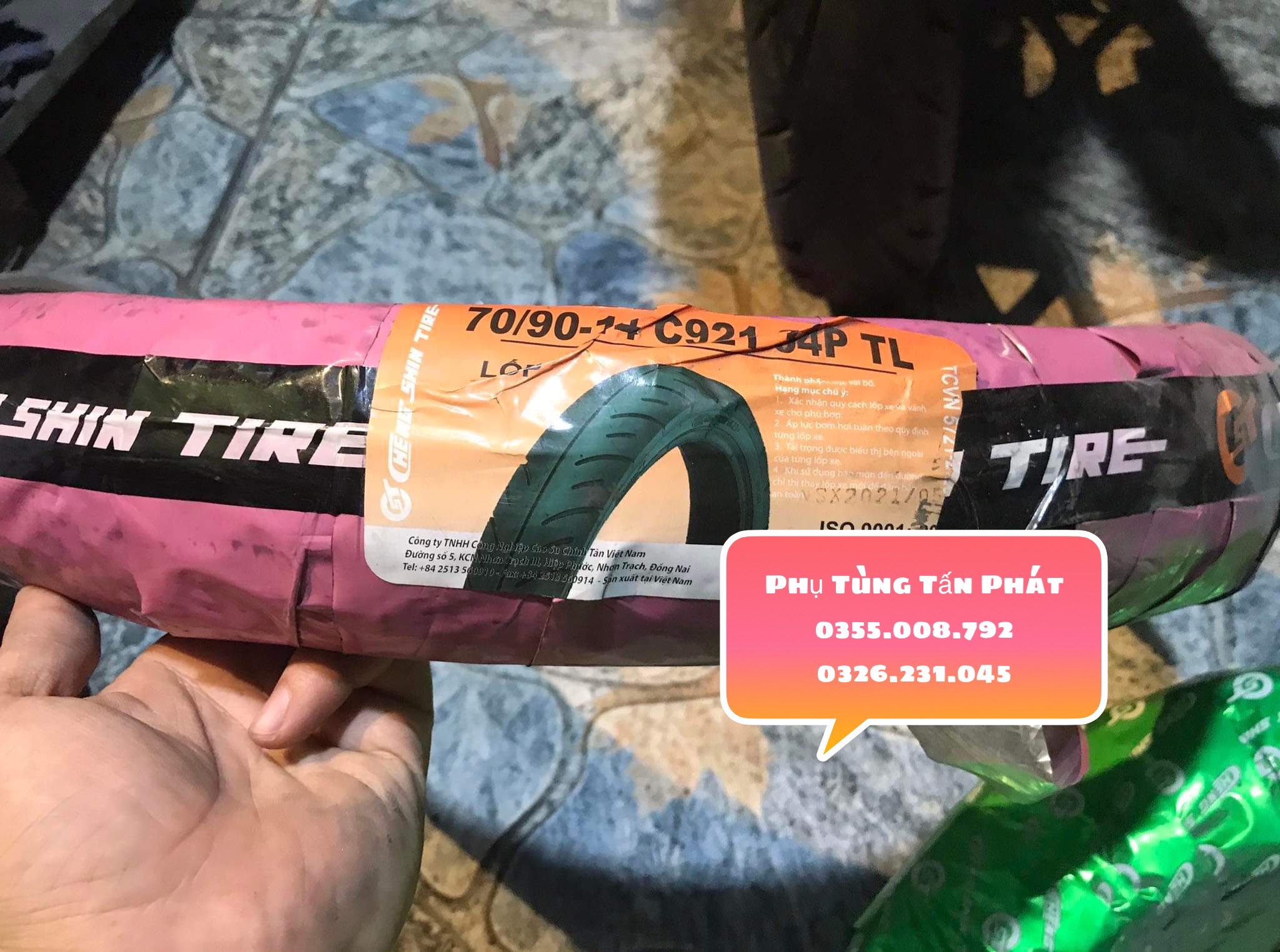 Vỏ - lốp 70/90/14 chengshin không ruột
