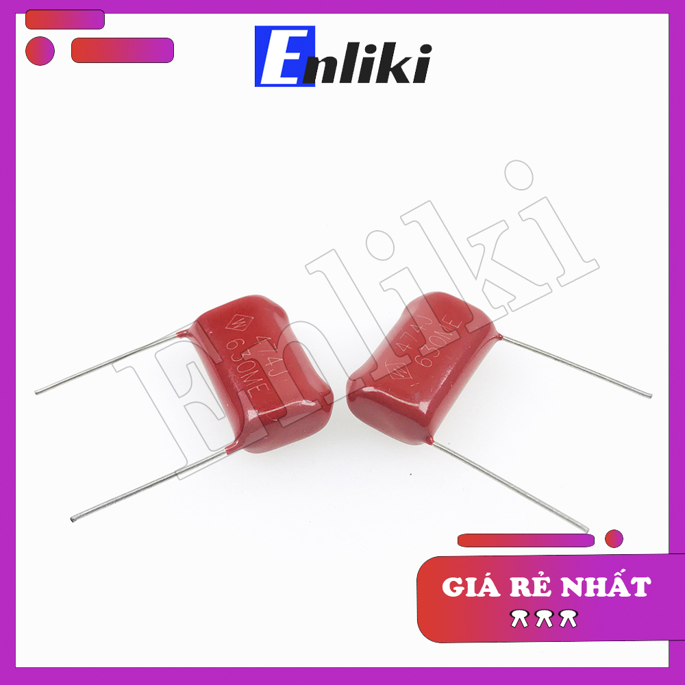 Tụ 0.47uF CBB 474J 630V 20mm
