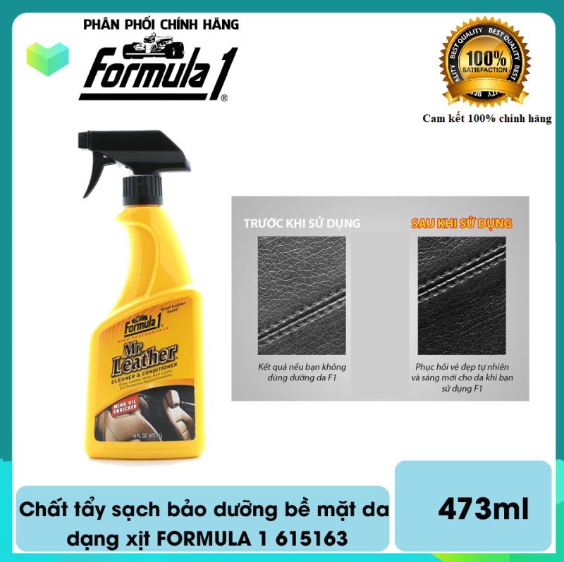 Chất tẩy sạch bảo dưỡng bề mặt da dạng xịt FORMULA 1 615163