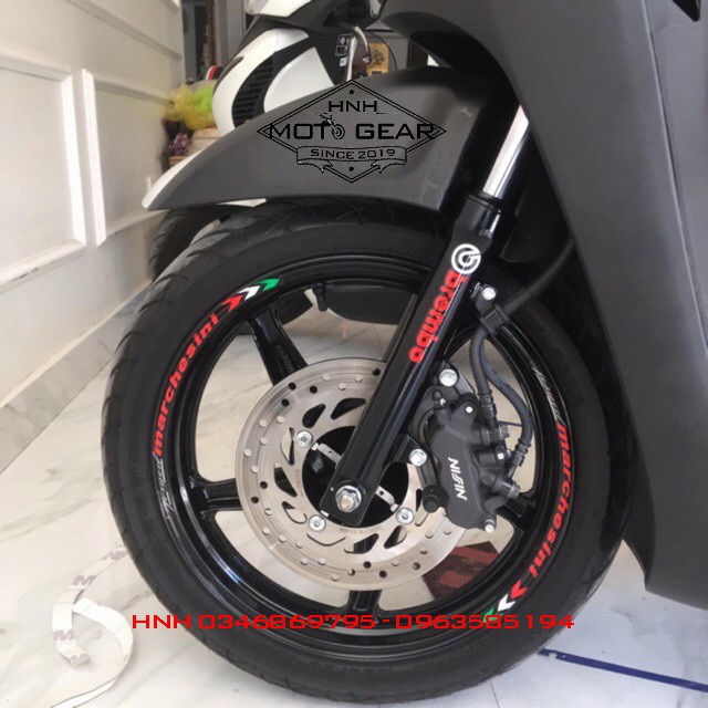 Tem Dán Vành Mechinile 3M Phản Quang Cho SH