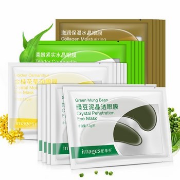 Combo 5 Mặt nạ mắt Crystal Collagen Gold Powder Eye