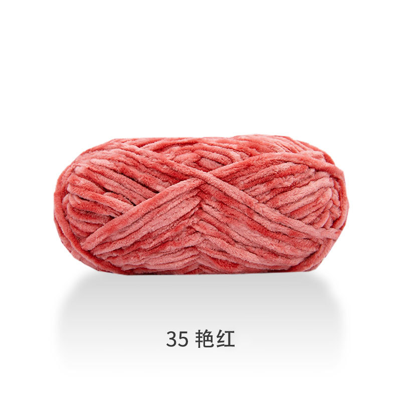 Len nhung chenille 6mm- 100g/c