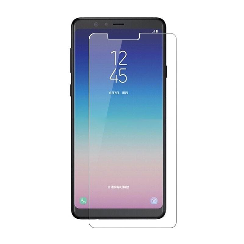[HCM]Combo cường lực dẻo Samsung A8 Star  2 miếng dán camera và 2 decal carbon