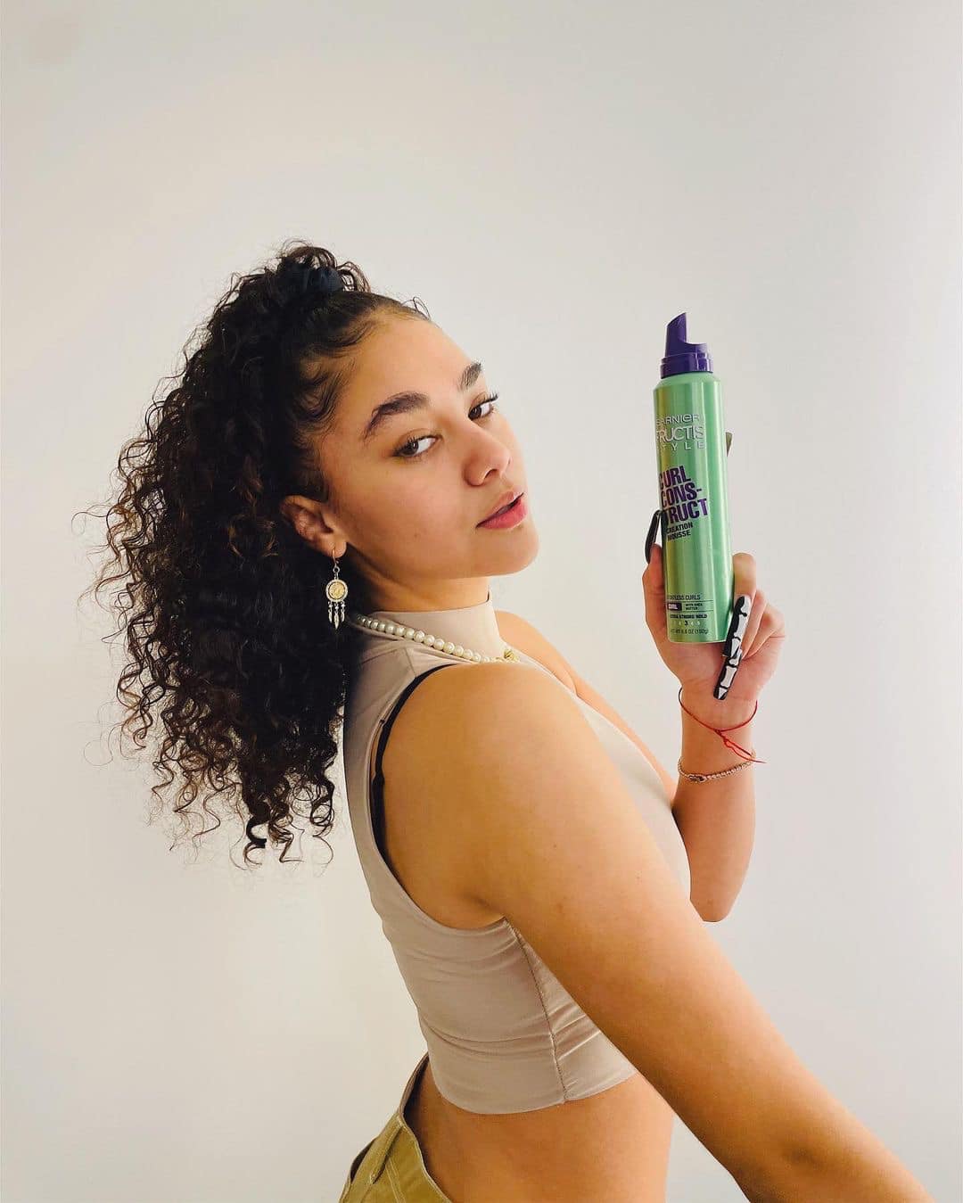 [Bill US] Mousse giữ nếp tóc xoăn Garnier Fructis Style Curl Construct Creation Mousse 192g
