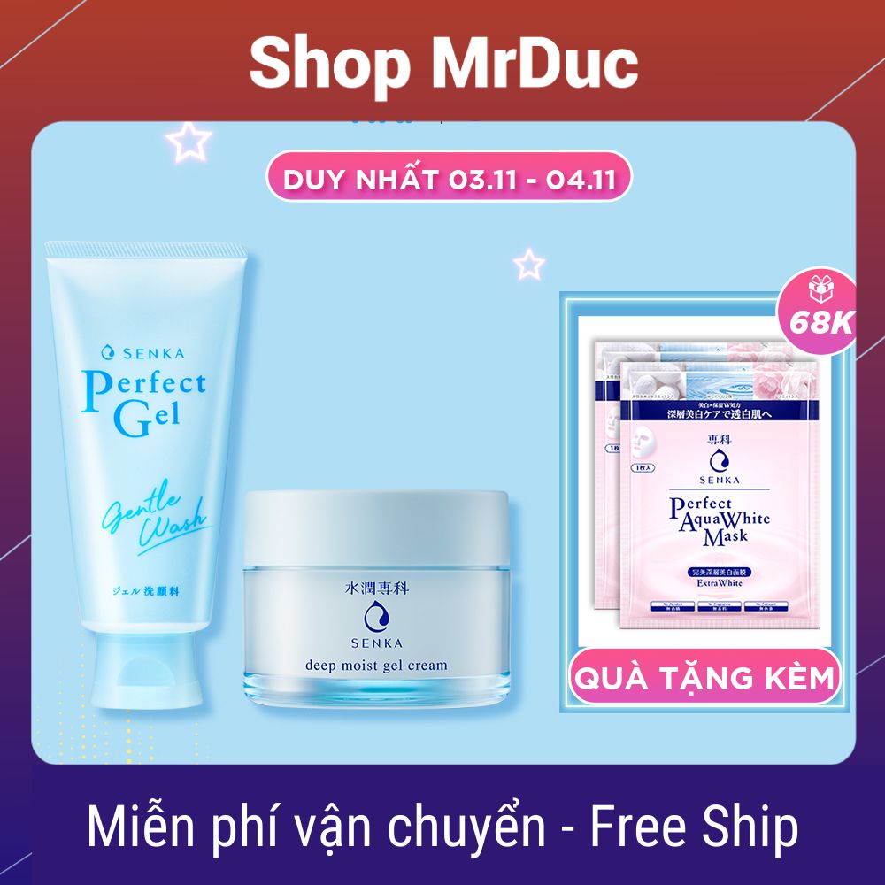 BÁO GIÁ GEL DƯỠNG CẤP ẨM CHUYÊN SÂU SENKA DEEP MOIST GEL CREAM 50G | Shopee Lazada Sendo Tiki mới nhất 14 Bộ sữa rửa mặt dạng gel dịu nhẹ và Mặt Nạ Ngủ Cấp Ẩm Chuyên Sâu Senka (Senka Perfect Gel Gentle Wash và Senka Deep Moist Gel Cream 50G) DTK55329507 - Shop MrDuc