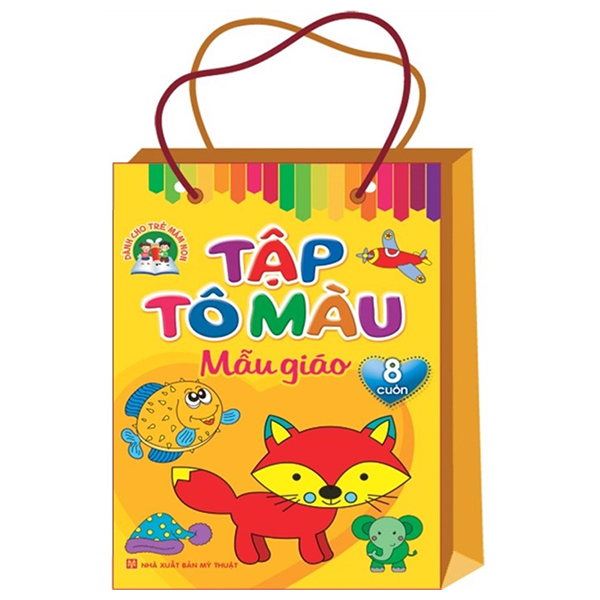 Sách: combo tập tô màu mẫu giáo