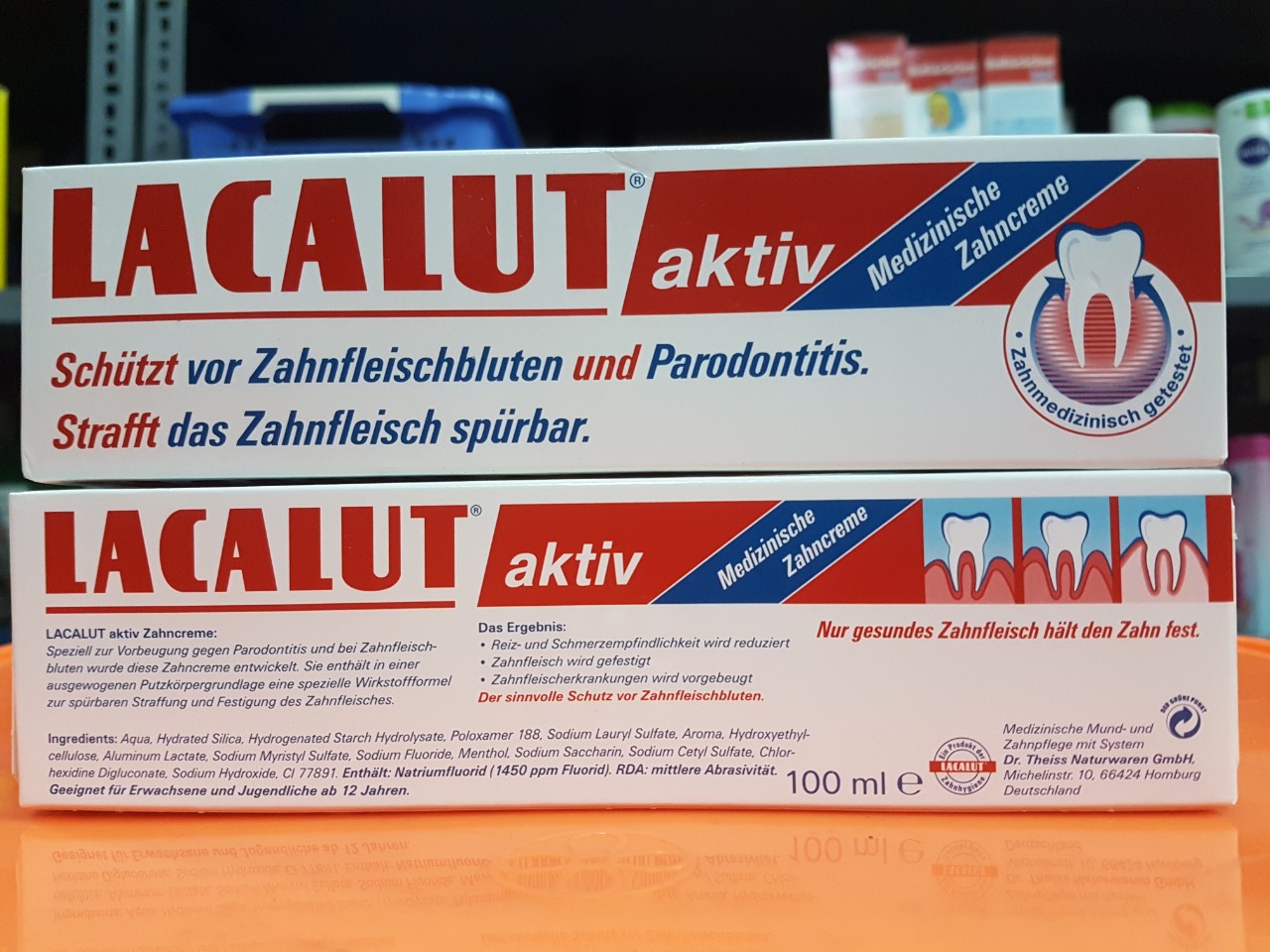 Kem đánh răng Lacalut aktiv 100ml của Đức