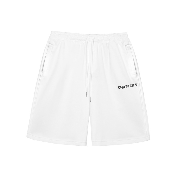 Quần short thun trắng thể thao - CHAPTER V White Short Pant