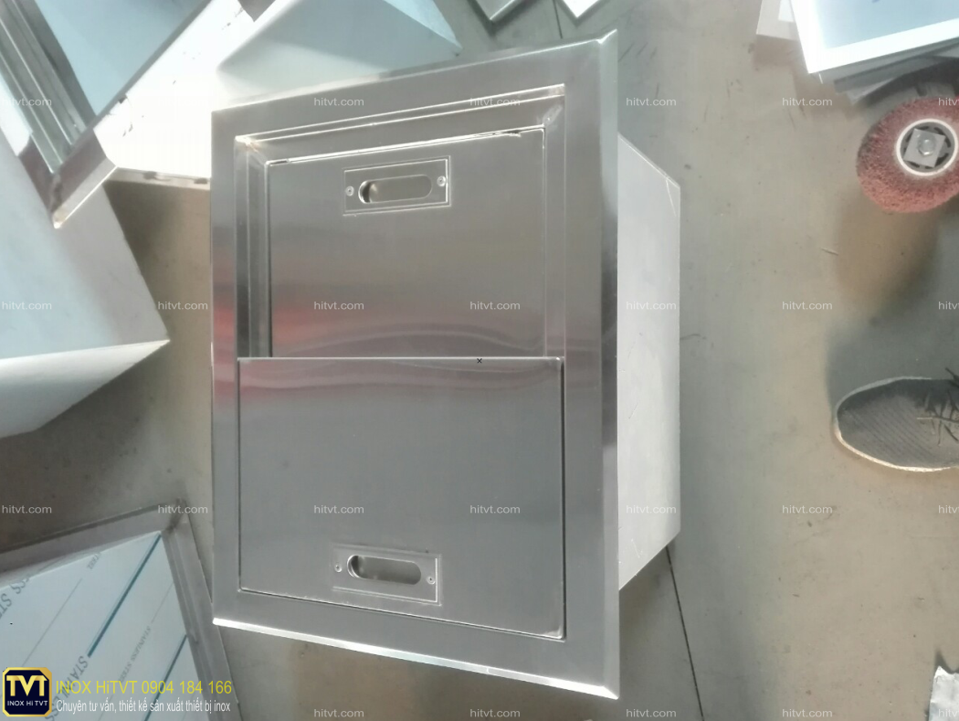 Thùng đá inox 50x40