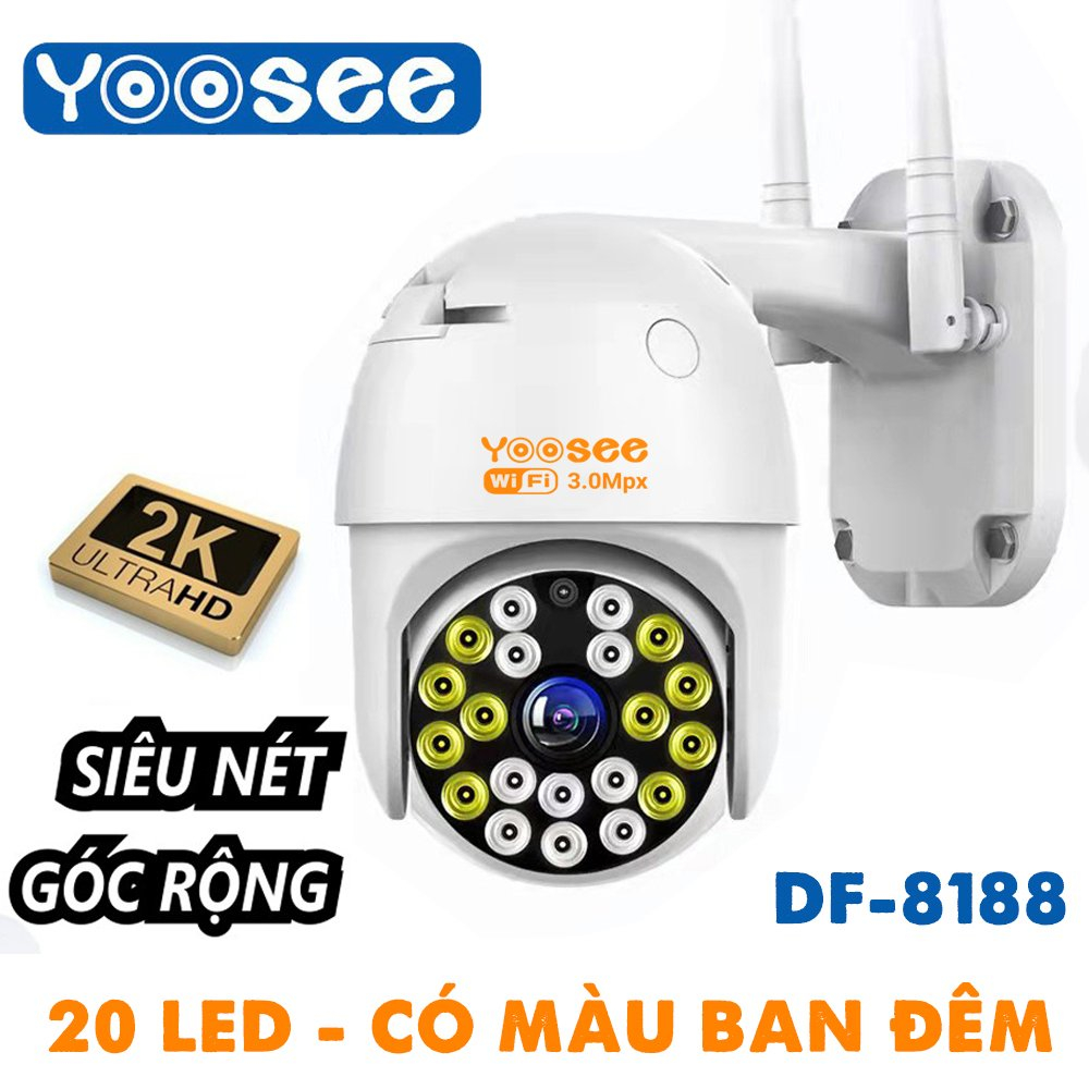 Camera ptz yoosee df-8188 20 led, 1080p ip wifi