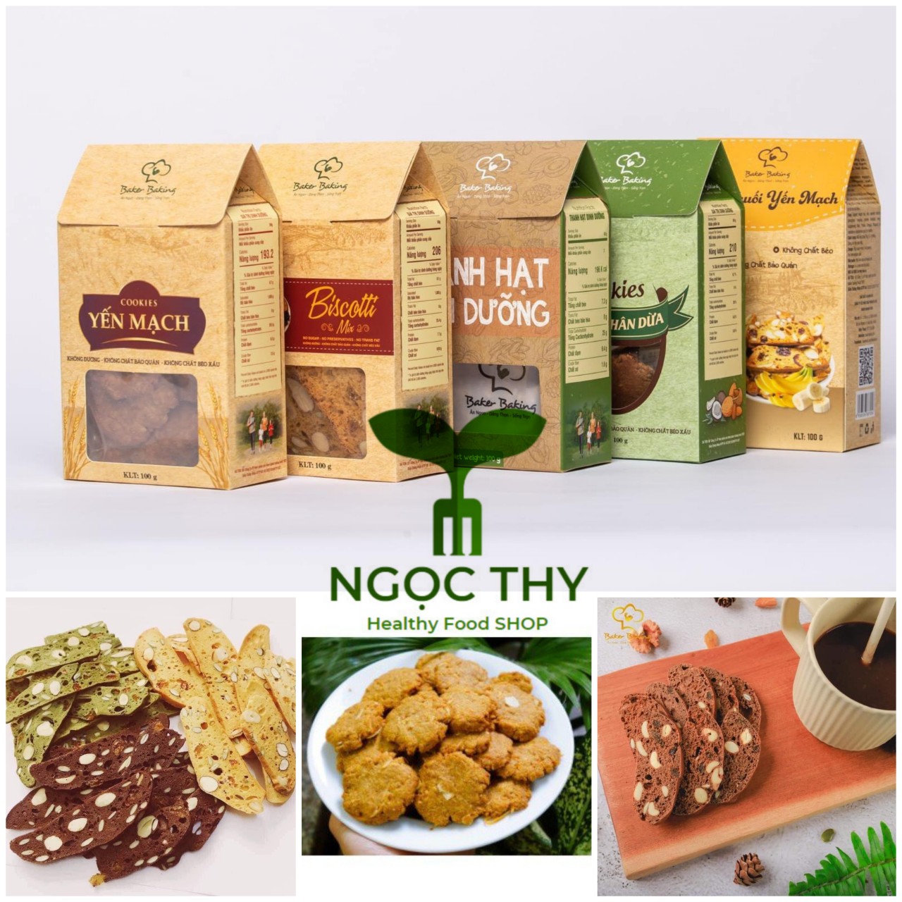 [HCM][Baker Baking] Nutritious Cookies 100g