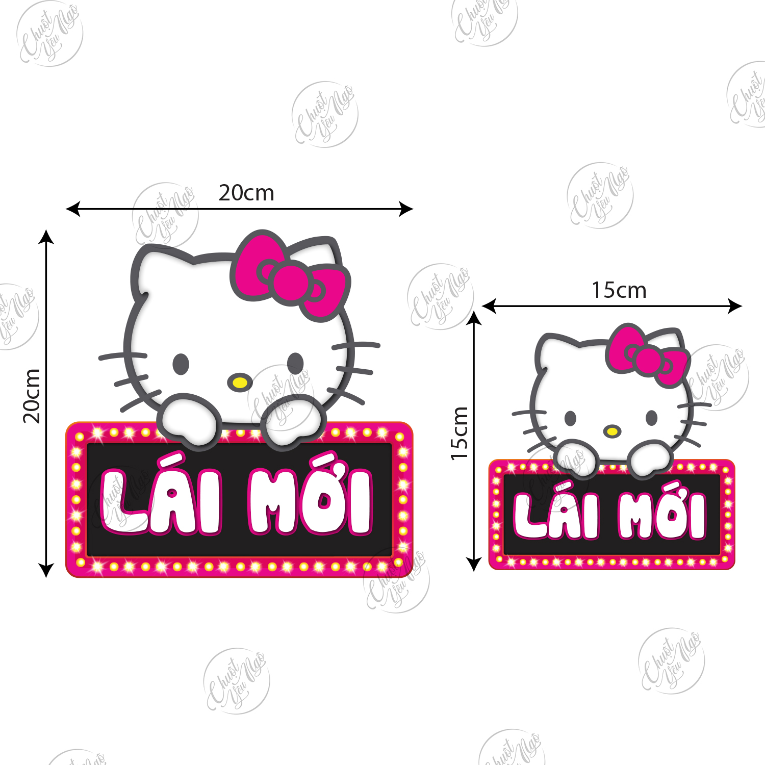 Combo 2 miếng dán decal lái mới trang trí xe hơi ô tô