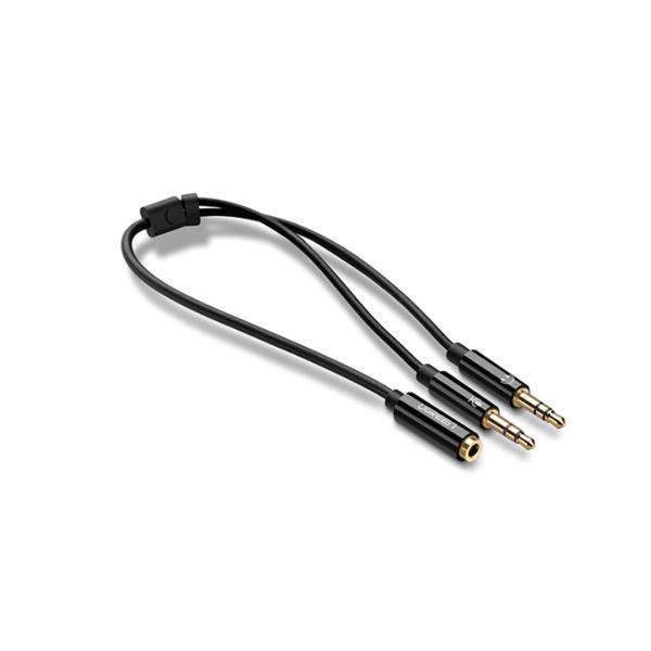 Cáp Gộp Audio 3.5mm 2 Vào 1 Ra Ugreen 20898 (Mic và Headphone) Chính Hãng