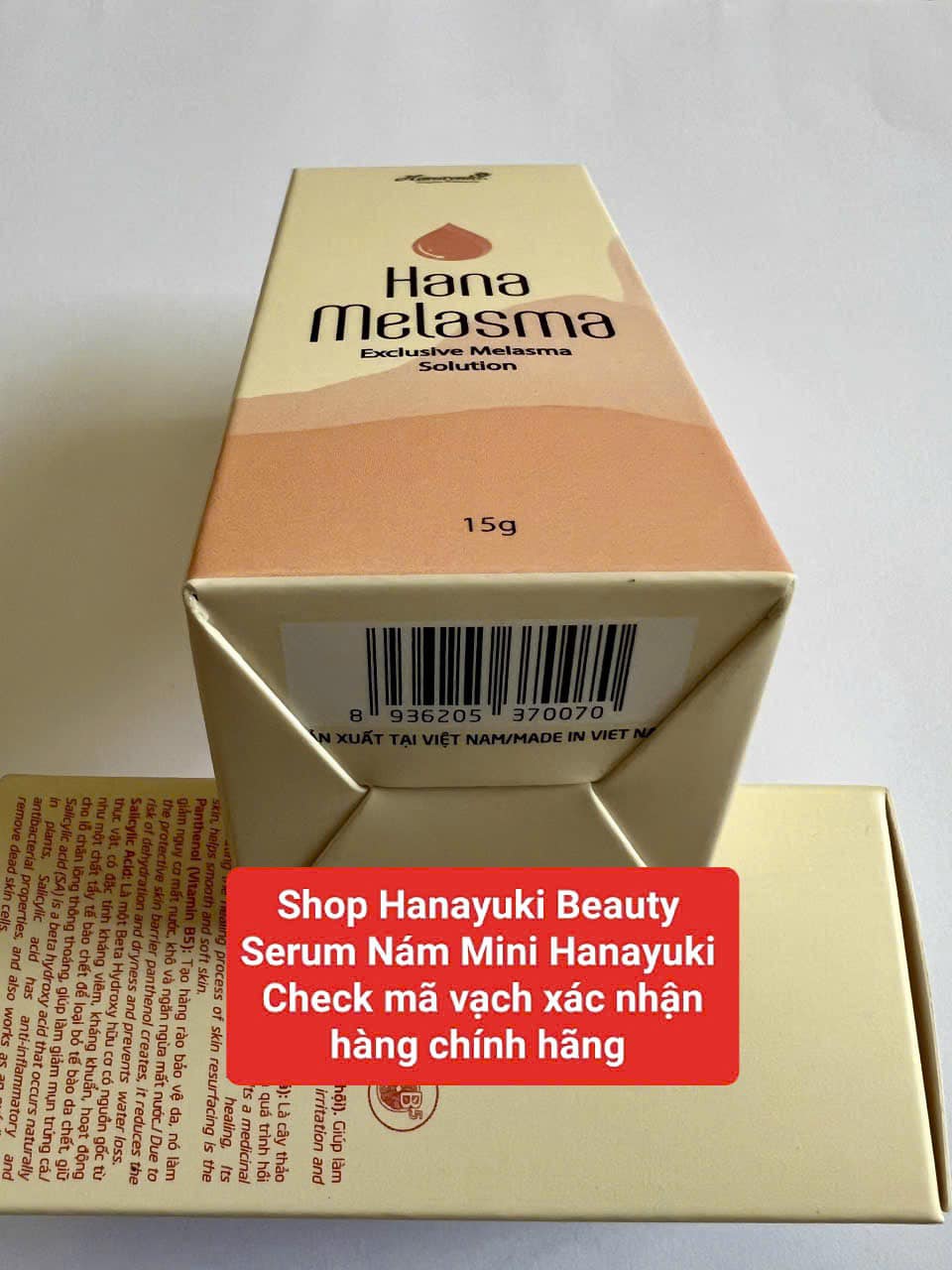 [TẶNG VOUCHER 8%+QUÀ] [Chính hãng-Date 2026] SERUM NÁM MINI HANAYUKI 15g- HANA MELASMA MINI