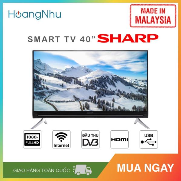 Bảng giá Smart TV Sharp 40 inch Kết nối Internet Wifi 2T-C40AE1X (Full HD, Hệ điều hành Easy Smart, Truyền hình KTS, màu đen) - Hàng Malaysia - Bảo hành toàn quốc 2 năm