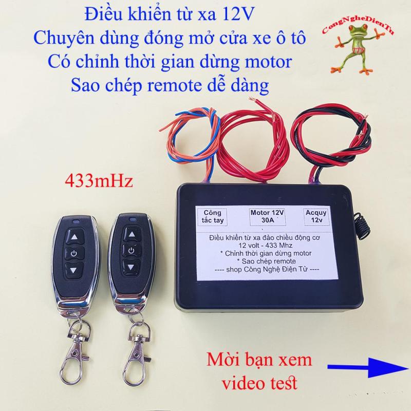 Bộ điều khiển từ xa RF đóng mở cửa xe ô tô có chỉnh thời gian